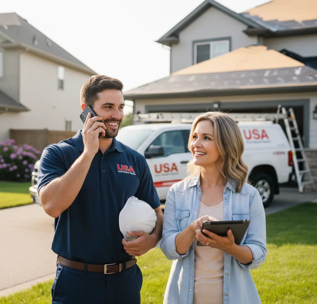 USA Roof Repair Experts customer support in Middle Island